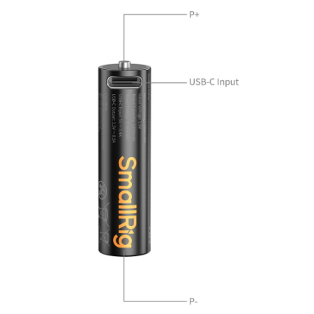 SmallRig 5768 - zestaw, 4x bateria/akumulator AA z portem USB-C